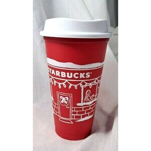 Starbucks Christmas Holiday 2025 Red Cup Day Reusable 16oz Limited Ed Cup & Lid